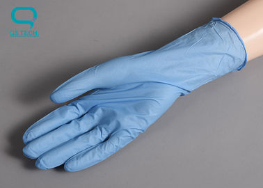 Durable Ambidextrous ESD Nitrile Gloves Adequate Thickness With Smooth Surface